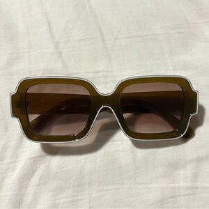 Free People Shadow Side Square Sunglasses